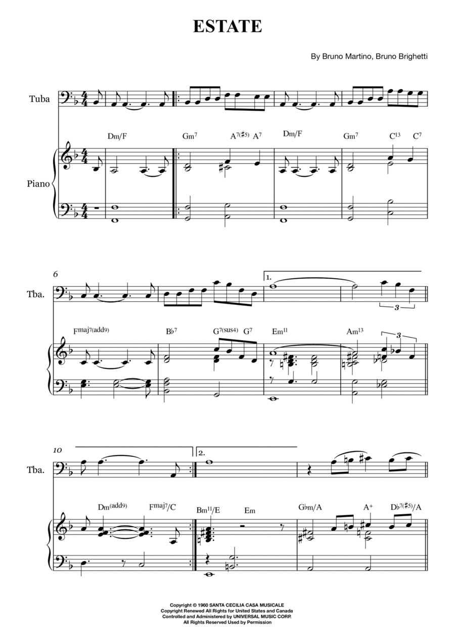 Estate (arr. Karen Rodrigues)
