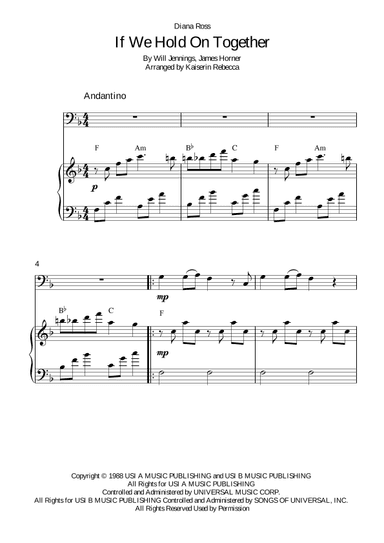 If We Hold On Together (arr. Kaiserin Rebecca)