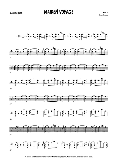 Maiden Voyage (arr. The Sheet Music Library)