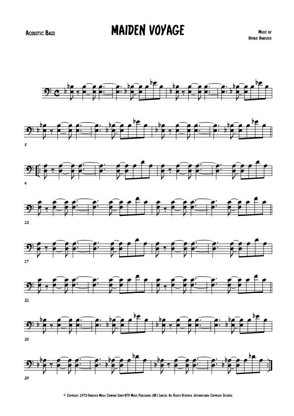 Maiden Voyage (arr. The Sheet Music Library)