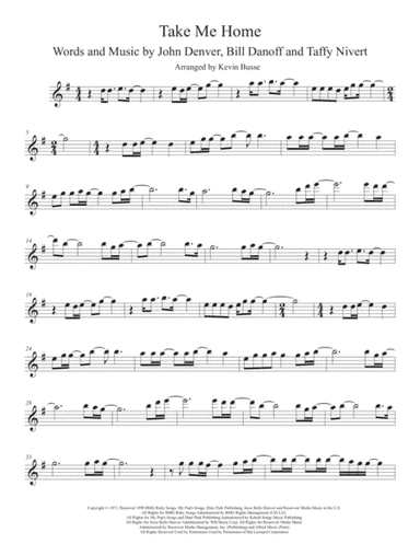 Take Me Home, Country Roads (arr. Kevin Busse)