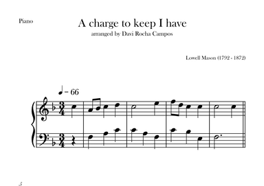 A charge to keep I have (arr. Davi Rocha Campos)