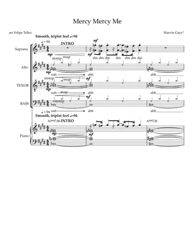 Mercy, Mercy Me (the Ecology) (arr. Felipe Tellez)