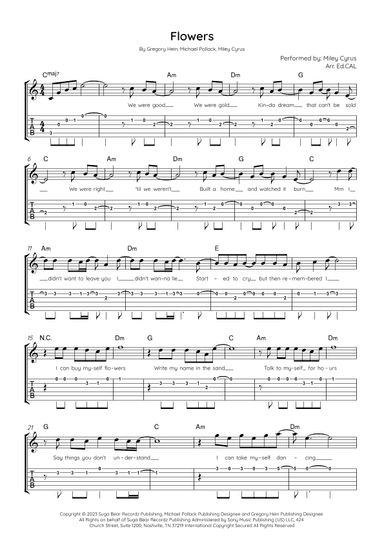 Flowers (arr. Arr. Ed.CAL)