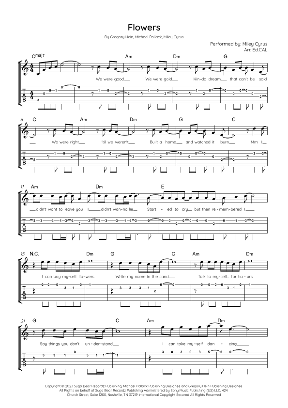 Flowers (arr. Arr. Ed.CAL)