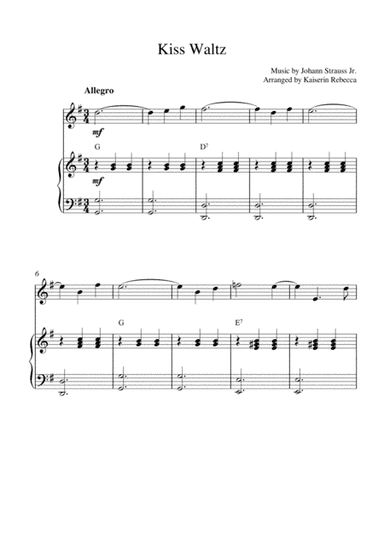 Kiss Waltz (arr. Kaiserin Rebecca)