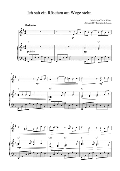 Ich sah ein Röschen am Wege stehn (arr. Kaiserin Rebecca)