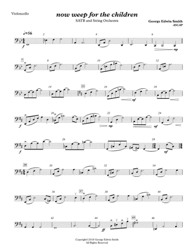 now weep for the children -4 Cello