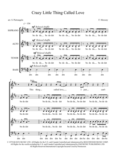 Crazy Little Thing Called Love (arr. Scott Pietrangelo)
