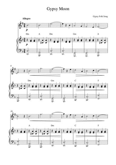 Gypsy Moon (soprano sax solo and piano accompaniment) (arr. Kaiserin Rebecca)