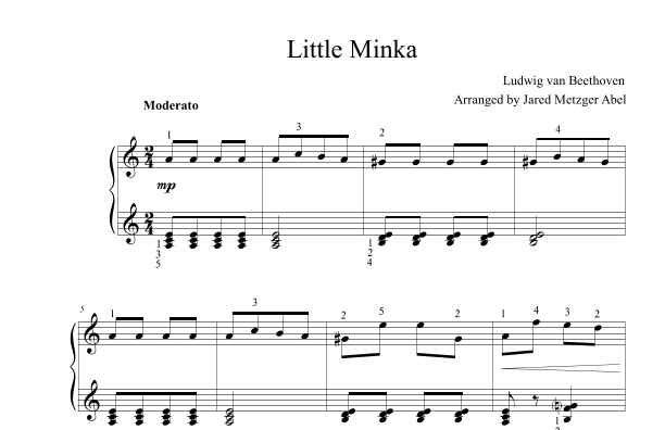 Little Minka (arr. Jared Metzger Abel)