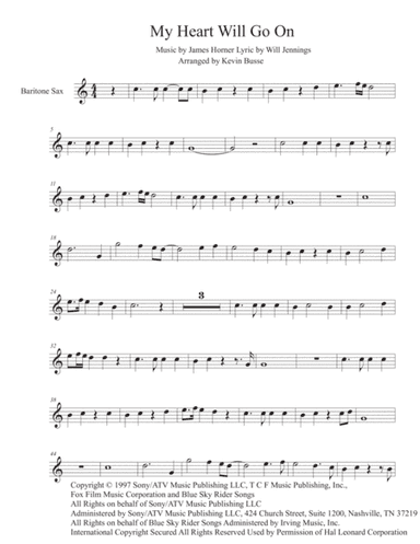 My Heart Will Go On (Love Theme from Titanic) (arr. Kevin Busse)