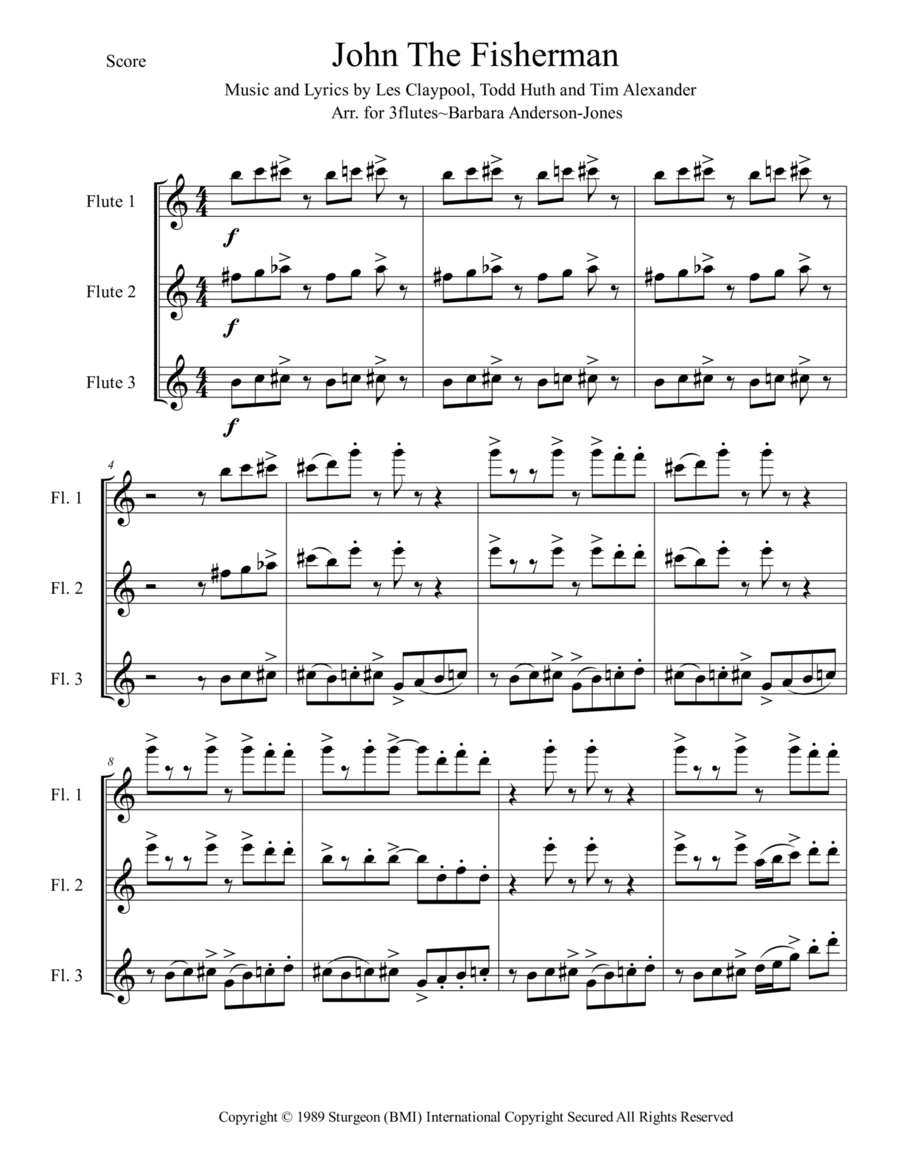 John The Fisherman (arr. Barbara Anderson-Jones)