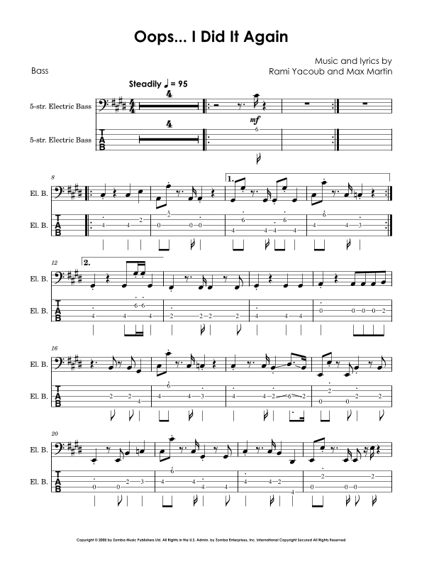 Oops!...i Did It Again (arr. David Lartey)