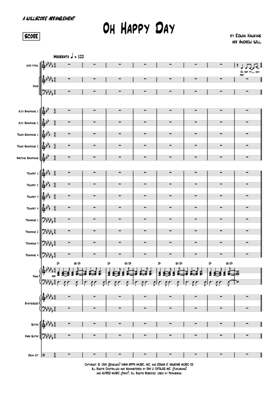 Oh Happy Day (arr. Andrew Will)