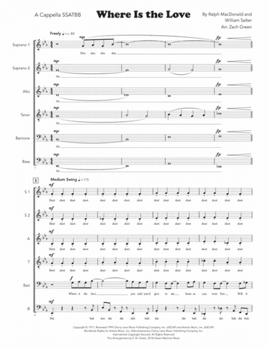 Where Is The Love? (arr. Zach Green)