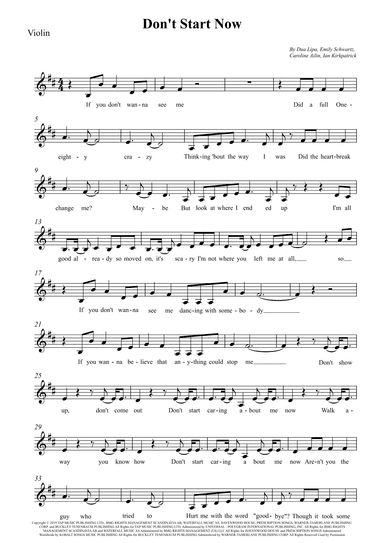 Don't Start Now (arr. Wesley S. SIlva)