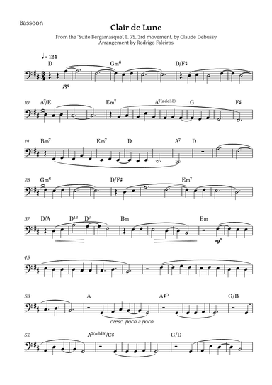 Clair de Lune (arr. Rodrigo Faleiros)