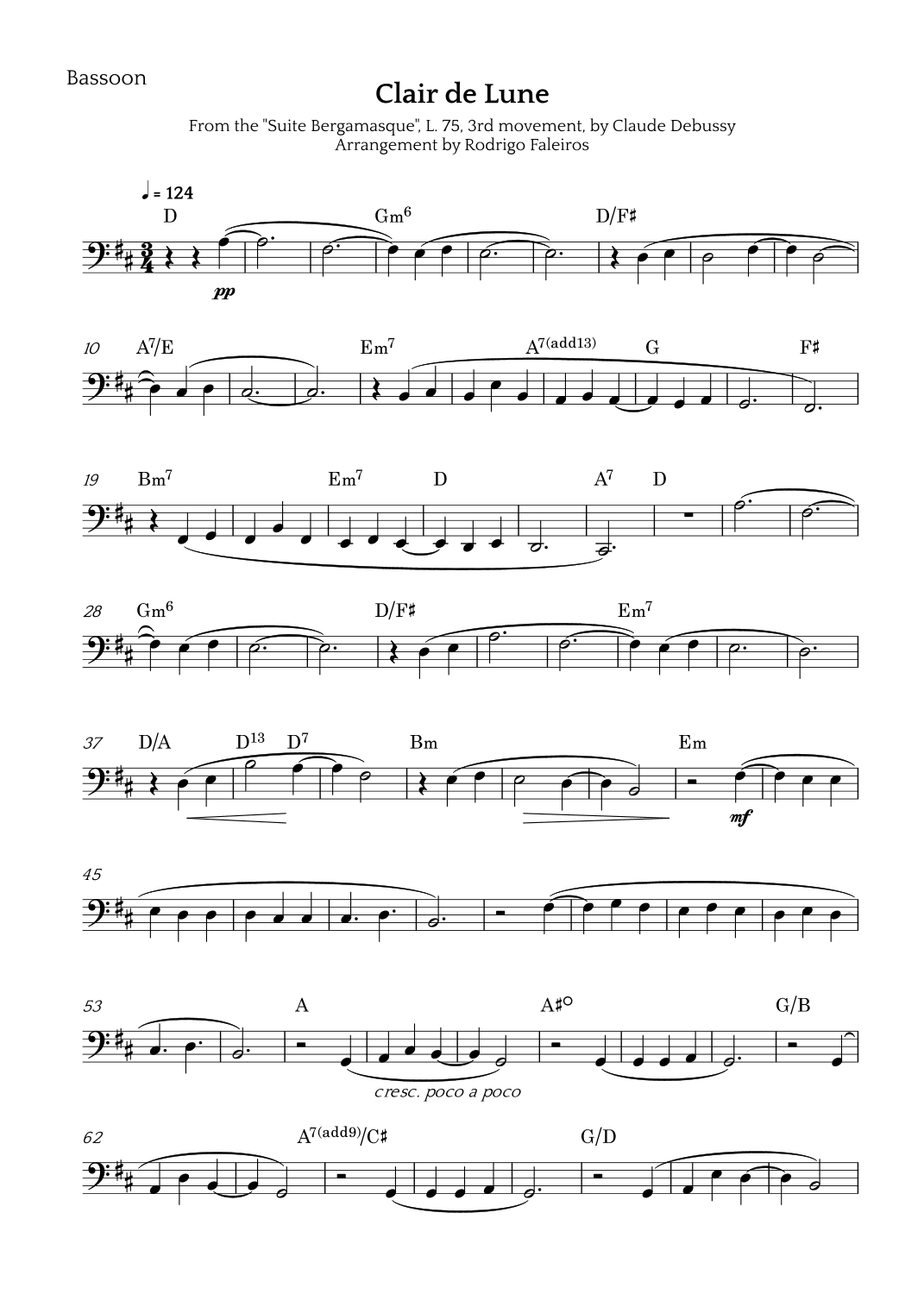 Clair de Lune (arr. Rodrigo Faleiros)
