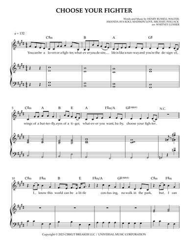 Choose Your Fighter (arr. Whitney Lussier)