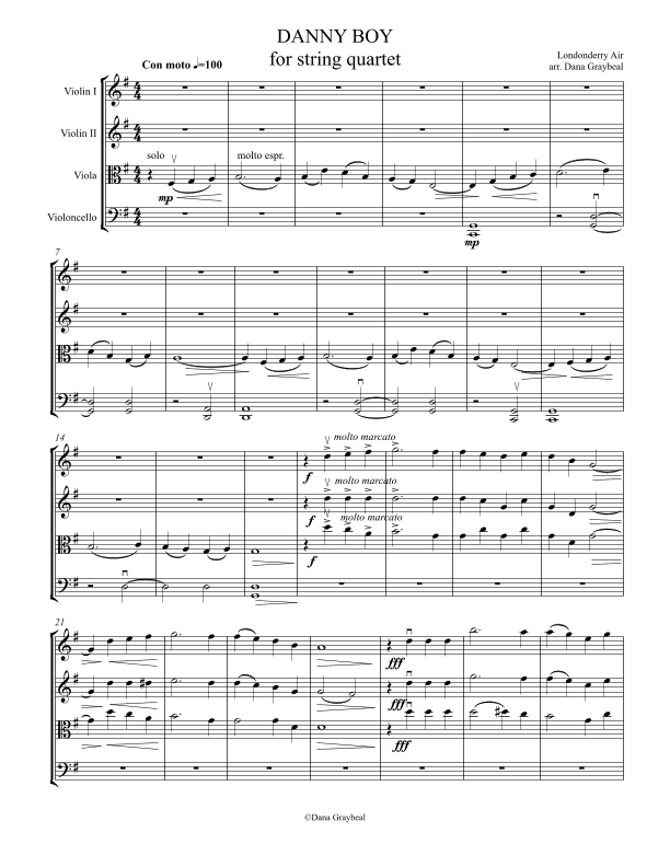 Danny Boy (arr. Dana Graybeal)