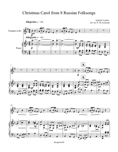 Christmas Carol from 8 Russian Folksongs (arr. Nick Lacanski)