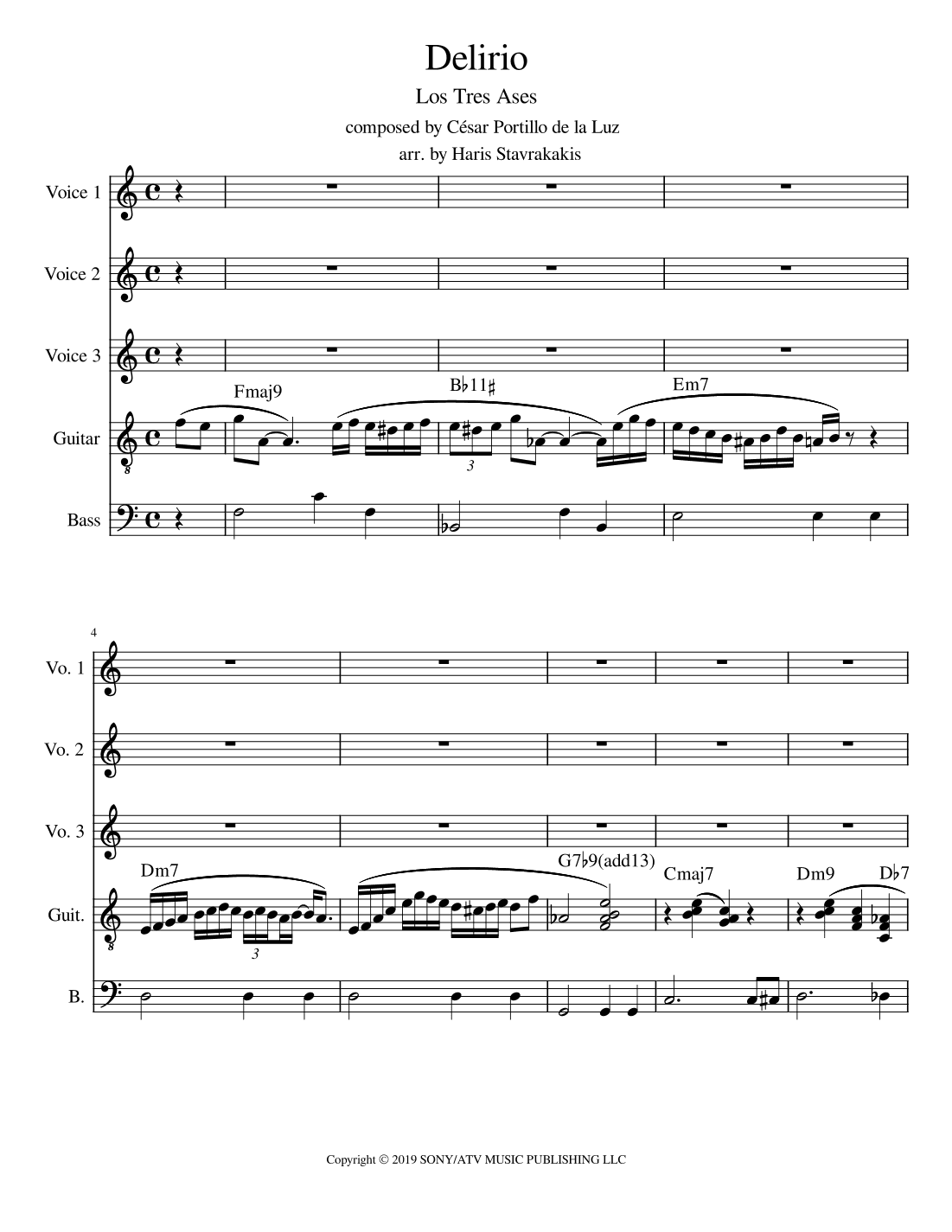 Delirio (arr. Haris Stavrakakis)