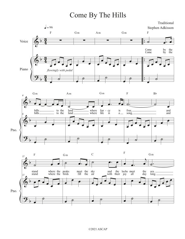 Come By The Hills (arr. Stephen Adkisson)