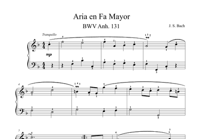 Aria en F Major - Ahn 131 (arr. Jofré Juan Pablo)