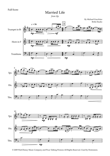 Married Life (arr. Fabio Britto)
