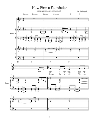 How Firm a Foundation (arr. Bobby Huguley)