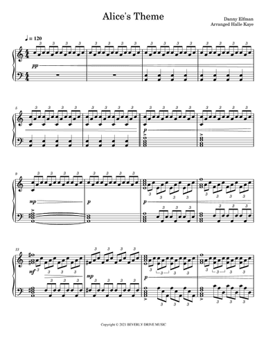 Alice In Wonderland (arr. Halle Kaye)