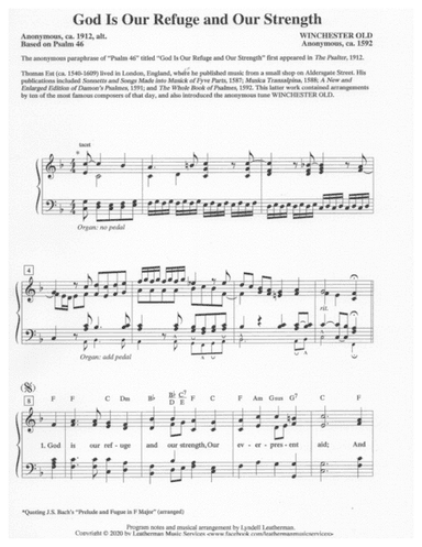 God Is Our Refuge and Our Strength (arr. Lyndell Leatherman)