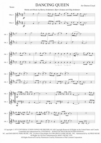 Dancing Queen (arr. Darren Lloyd)