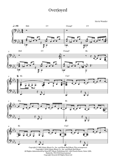 Overjoyed (arr. Roger da Luz)