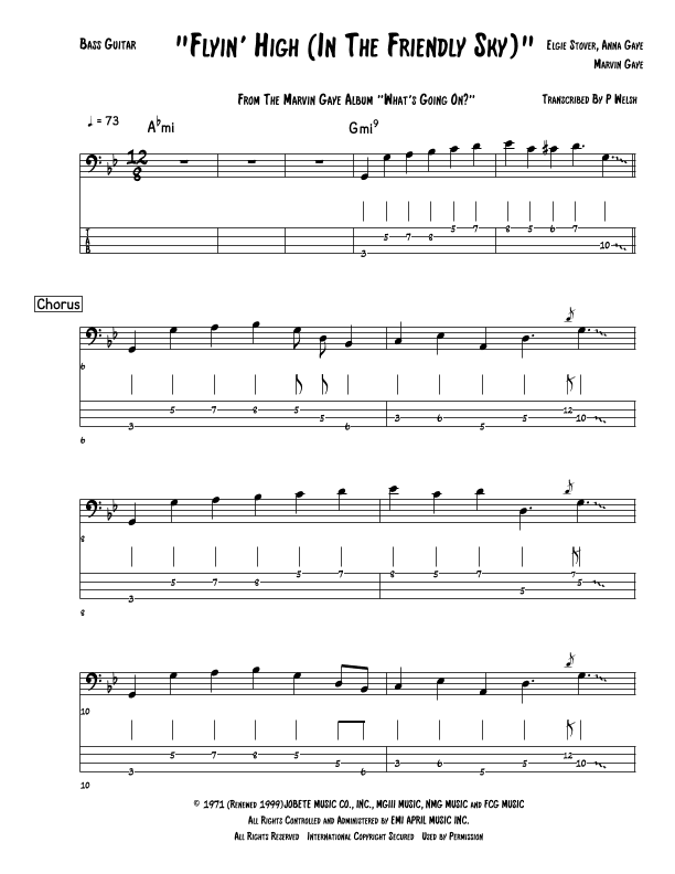 Flying High (in The Friendly Sky) (arr. Accubass)