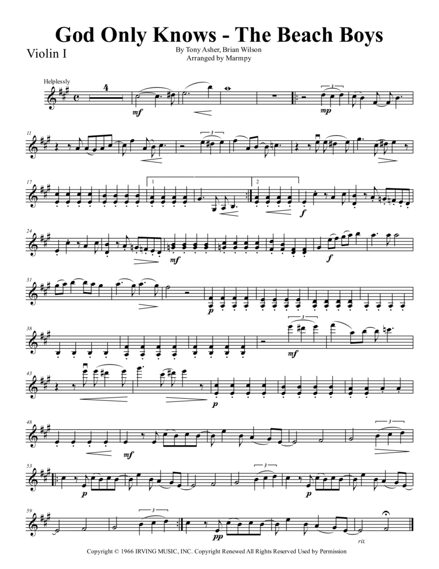 God Only Knows (arr. Marmpy)