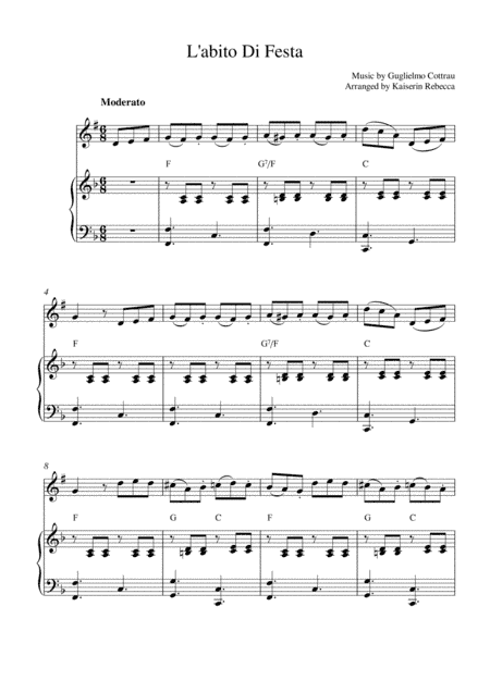 L'abito Di Festa (arr. Kaiserin Rebecca)