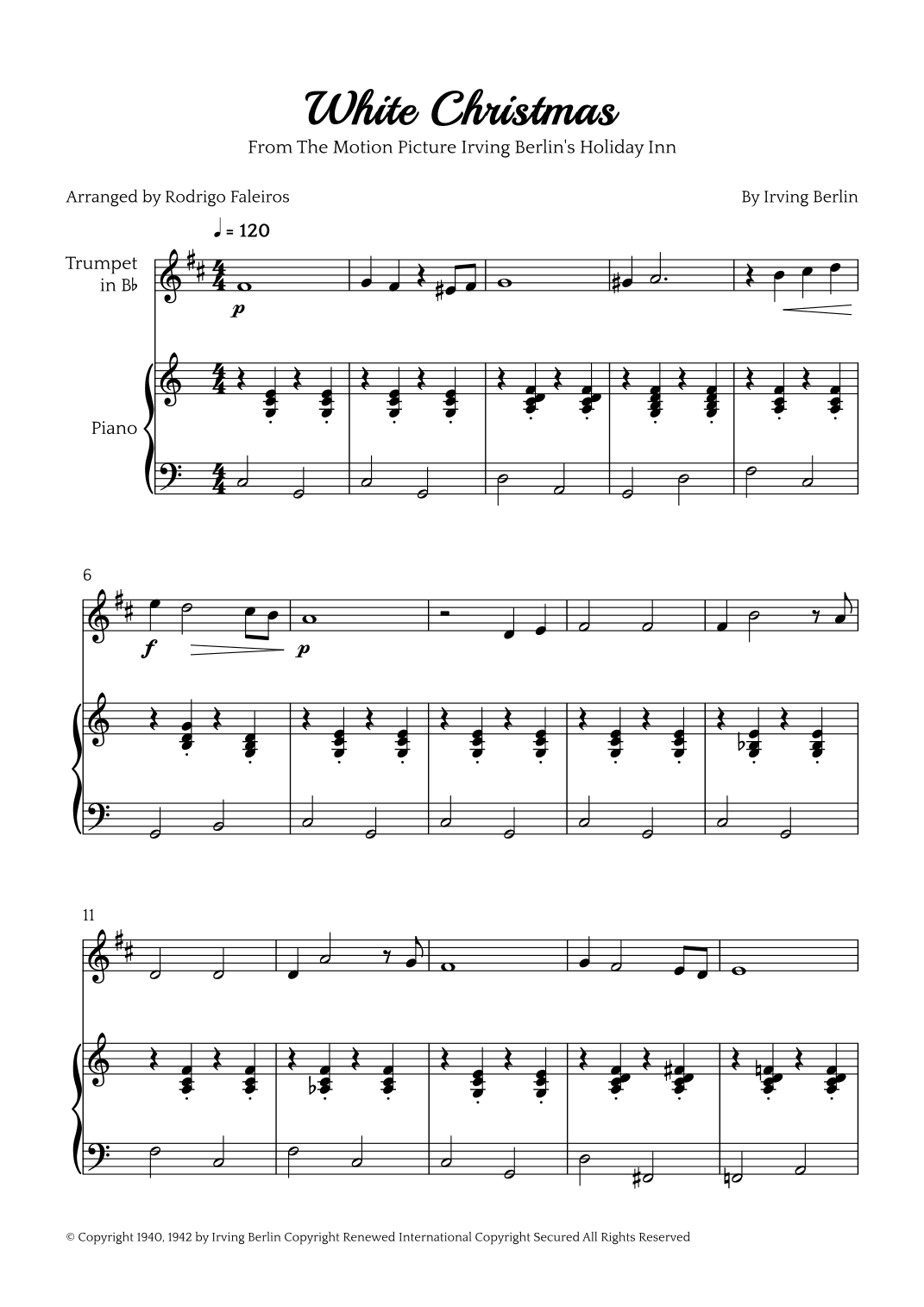White Christmas (arr. Rodrigo Faleiros)