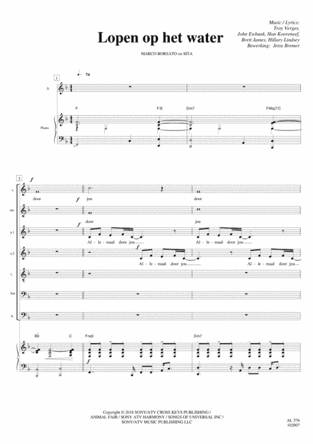 Lopen Op Het Water (arr. Jetse Bremer)