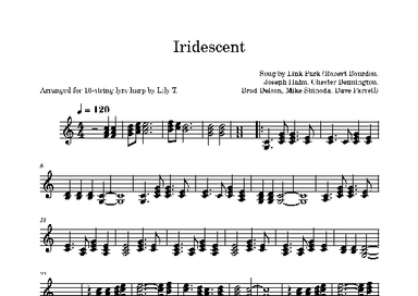 Iridescent (arr. Lily T.)