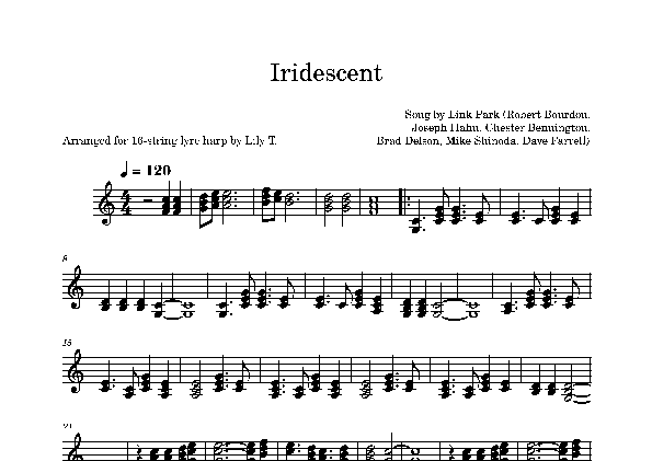 Iridescent (arr. Lily T.)