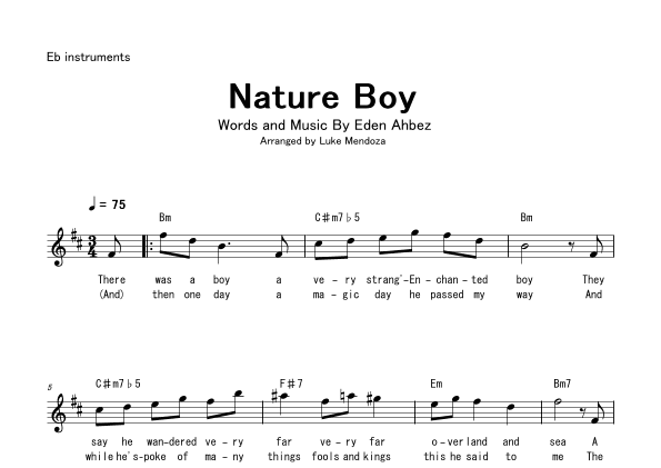 Nature Boy (arr. Luke Mendoza)