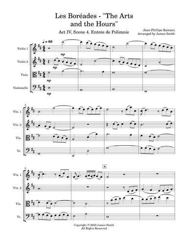 The Arts and the Hours (Les Boréades, Act 4 Scene 4: Entrée de Polimnie) (arr. James Smith)