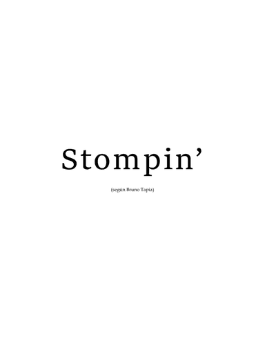 Stompin - End Theme (arr. Bruno Tapia)