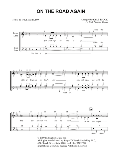On The Road Again (arr. Kyle Snook)