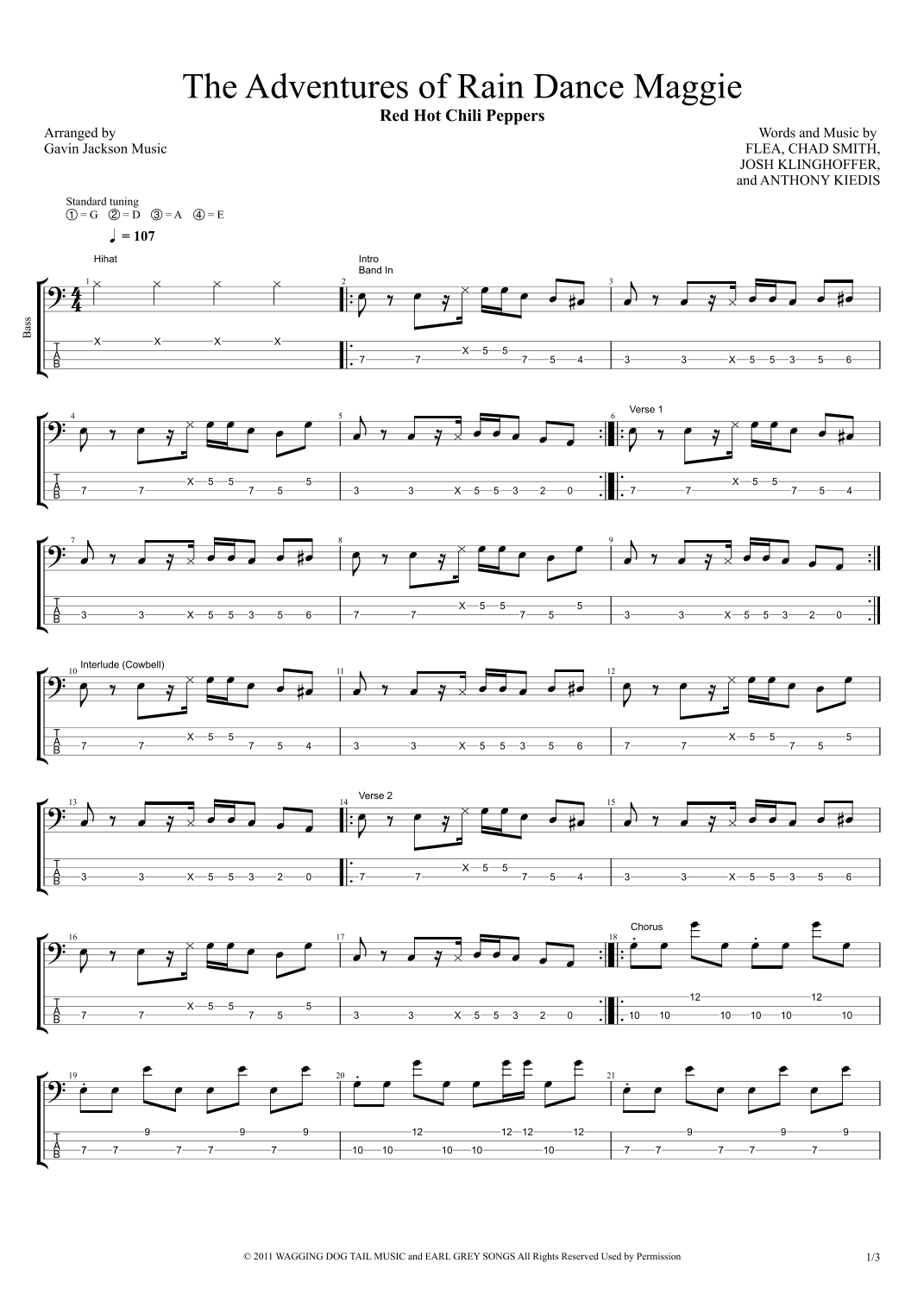 The Adventures Of Rain Dance Maggie (arr. Gavin Jackson Music)