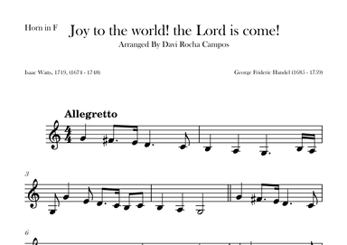 Joy to the world! the Lord is come! (arr. Davi Rocha Campos)