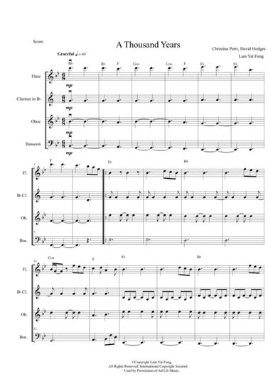 A Thousand Years (arr. Lam Yat Fung)