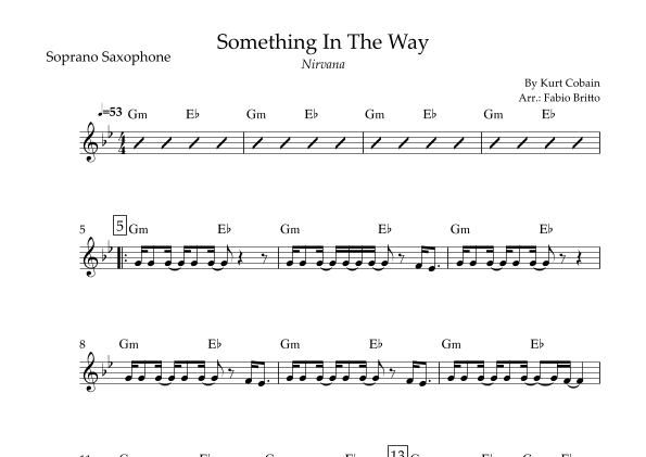 Something In The Way (arr. Fabio Britto)